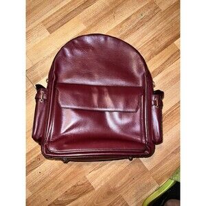 buscemi Large Bordeaux Leather PHD Backpack